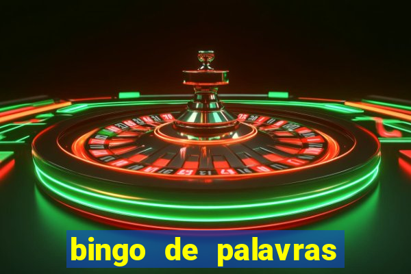 bingo de palavras cha de bebe